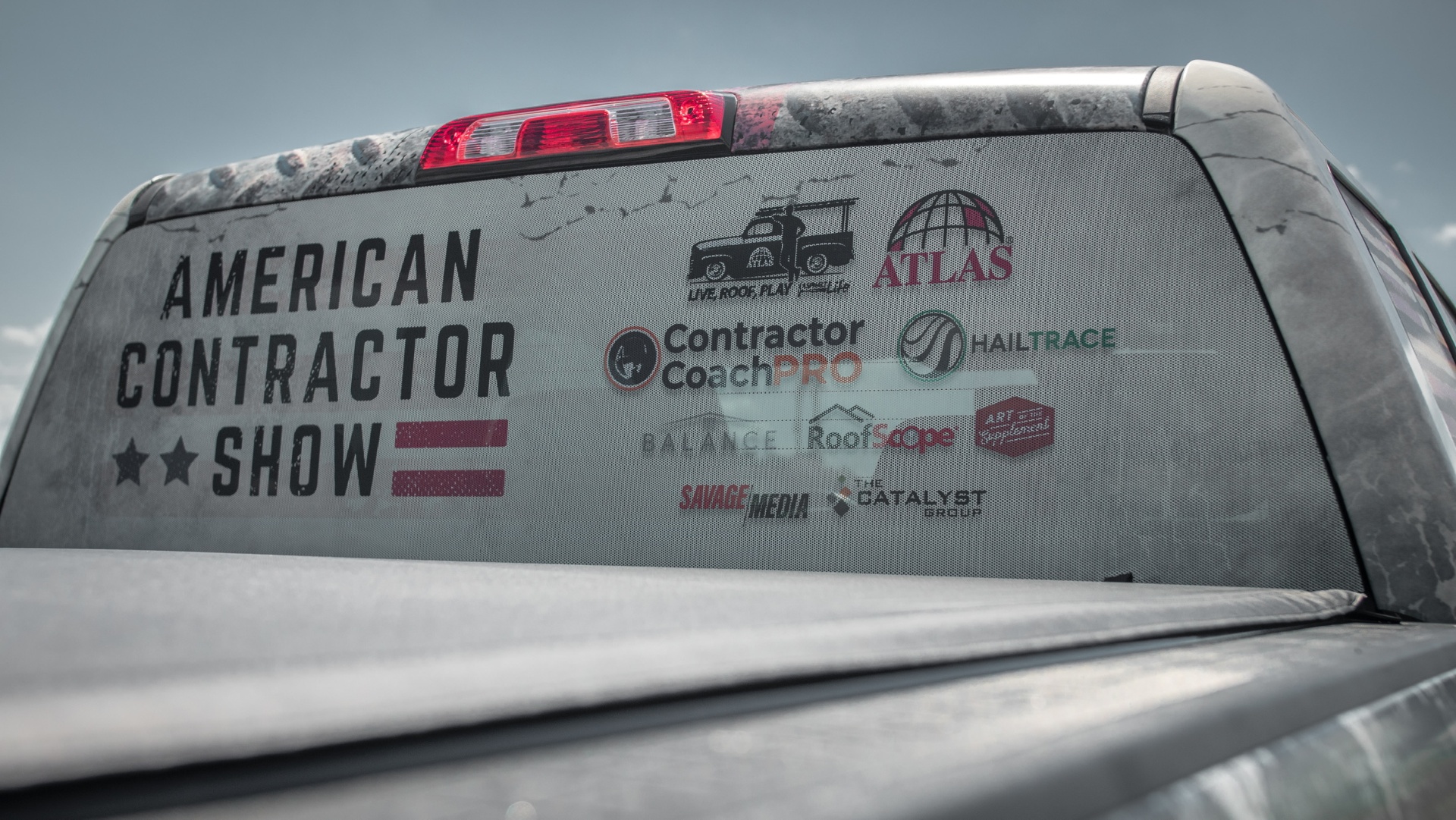 ACS truck with sponsor logos