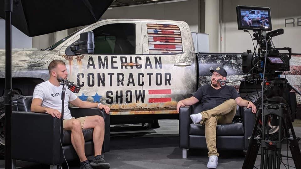 Interview at the American Contractor Show truck